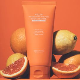 DERMASHARE Vegan Vitamin Acne and Pore Foam Cleanser 150ml Deep Clean Low Irritation K-Beauty _ Made in Korea